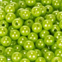 Článok Dekoratívne korálky, jablkovo zelené, Ø8 mm, 250 kusov