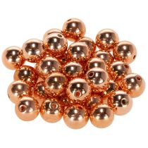 Článok Ozdobné korálky medená metalíza 14mm 35 ks