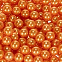 Článok Dekoratívne oranžové korálky, 8 mm, 250 kusov