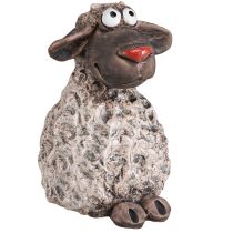 položky Ozdobné ovečky keramické veľkonočné figúrky hnedá V13,5cm 2 kusy