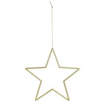 položky Zlaté trblietavé hviezdicové ozdoby, 18 cm, vianočné ozdoby, zlaté hviezdy, 8 kusov