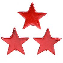 položky Dekoratívne hviezdy Červená metalická bodová dekorácia – 2. voľba – Ø5cm 36 ks