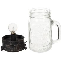 položky Dekoratívny pohár na pitie s LED lampou Ø8cm V16cm