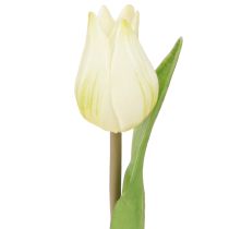 položky Ozdobné tulipány Umelé kvety Biele krémové 20cm 6 ks