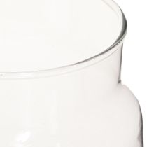 položky Dekoratívna váza sklenená váza na kvety transparentná Ø14cm V15cm