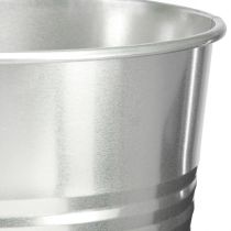 položky Dekoratívna váza kovová kónická podlahová váza strieborná V 49cm 18L