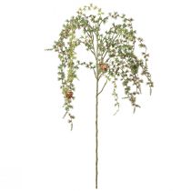 položky Dekoratívna smrekovcová vetvička so šiškami, zelená, zimná dekorácia 93 cm, zasnežená, umelá vianočná vetvička