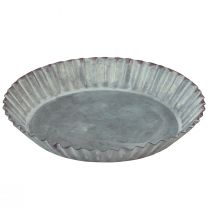 Ozdobná forma na pečenie z kovových plátov zinkovo sivá Ø14,5cm 6 kusov
