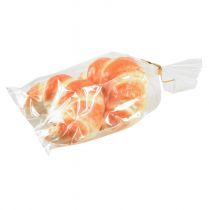 položky Klamlivo realistické dekoratívne croissanty, umelé pečivo 10 cm, sada 2 kusov na dekoráciu jedla do výkladov a showroomov