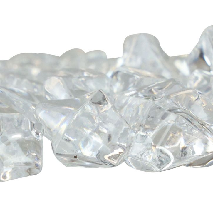 položky Dekoratívne kocky ľadu, umelé kocky ľadu, akryl, priehľadné, 1 cm, 200 g