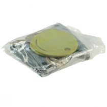 položky Ozdobná narodeninová retiazková girlanda z filcu sivozelená 300cm