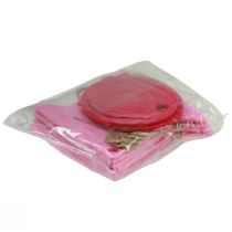 položky Ozdobná narodeninová retiazková girlanda z filcu ružová 300cm