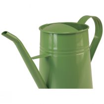 položky Vintage kovová krhlica do interiéru, mätovo zelená, 1,7 l, dekoratívna váza, retro dizajn, V 23 cm