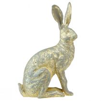 položky Dekoračný zajačik Sediaci Grey Gold Vintage veľkonočný 20,5x11x37cm