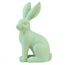 položky Dekoratívny zajačik na sedenie zelené zlato craquelure stolová dekorácia V23,5cm
