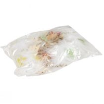 položky Dekoračné kuriatko Veľkonočná dekorácia na zavesenie drevená dekorácia V8cm 6 ks