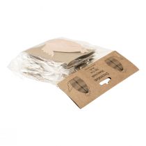 položky Dekoračný kohút voštinový papier biely oranžový 7,5×4,5×8cm 6 ks