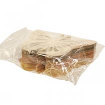 položky Ozdobné motýle dekoratívny vešiak béžový/ružový/žltý 12cm 12 ks