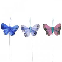 položky Deco motýle pierko motýlik ružový, modrý 6cm 24p