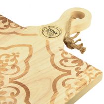 položky Dekoratívna doska na krájanie obdĺžnikového podnosu z mangovníkového dreva 33×29 cm