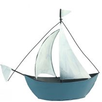 položky Ozdobná plachetnica kovová loď na zdobenie 32,5×10×29cm