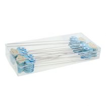 položky Ozdobná zátka detská modrá 5cm L25cm 20 ks