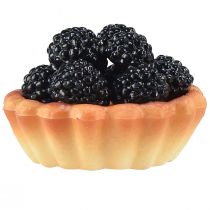 položky Dekoratívne mini tortičky s ovocím, 6 cm, umelé repliky tort do výkladov a displejov, sada 4 kusov