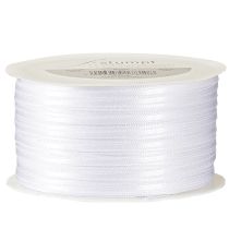 položky Dekoračná stuha saténová stuha biela dvojitá saténová stuha 3mm 50m