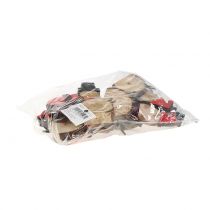 položky Dekoračná figúrka snehuliaka drevo 10cm 9 ks