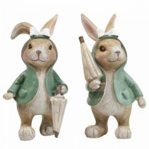 položky Deko figúrky deko králik s dáždnikom V10,5cm 4ks