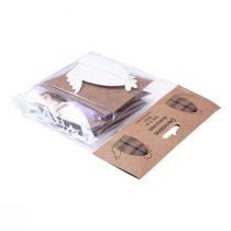 položky Dekoračné figúrky voštinové papierové kuriatka farebné 7,5×4,5×8cm 6ks