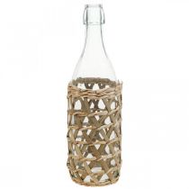 položky Dekoračná fľaša sklenená dekorácia sklenená fľaša spletená Ø9,5cm V31cm
