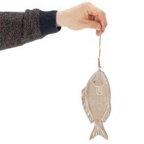 položky Dekoratívny drevený vešiak na ryby, 21 cm, 2 kusy