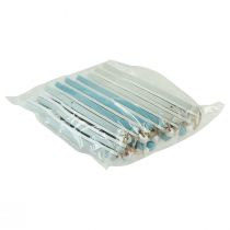 položky Dekoračný vešiak ryba drevo závesná dekorácia morská modrá 12cm 9ks