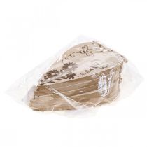 položky Dekoračný vešiak drevené dekoračné srdiečka kvety včielky dekorácia 10x15cm 6 kusov