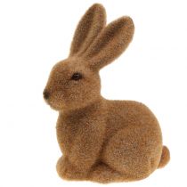 položky Dekoračný zajačik vločkovaný hnedý veľkonočný zajačik 15cm 4ks