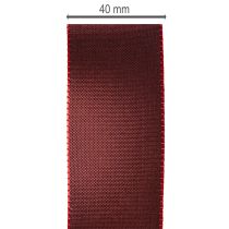 Článok Červená taftová dekoračná stuha, univerzálna, 40 mm x 50 m