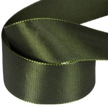 Článok Saténová stuha na darčekové balenie, taftová stuha, zelená, šírka 40 mm, dĺžka 5 m