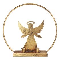 položky Ozdobný prsteň kovový anjel ozdobný svietnik vianočný Ø37,5cm