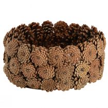 položky Ozdobná miska šišky v prírodnej hnedej Ø35cm V15cm