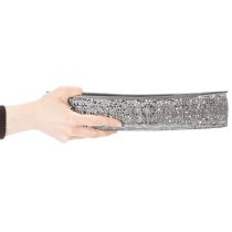 položky Dekoratívna kovová miska, sivý vzor, oválna, D36 cm/33,5 cm, sada 2 kusov
