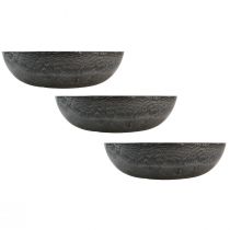 položky Dekoratívny okrúhly kvetináč, sivý, Ø37 cm V10,5 cm