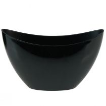položky Ozdobná miska čierna oválna rastlinná loďka 24x9,5cmx14,5cm