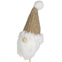 položky Ozdobný špunt gnome vianočný bielohnedý 4x11cm 4 ks