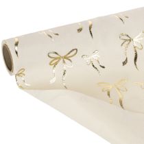 Článok Prestieranie na stôl, dekoračná látka s úzkymi mašľami, na rolke, 120x35cm, 2 kusy