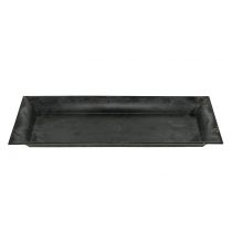 Článok Dekoračný podnos mramorovaný antracit 36x17cm 6ks