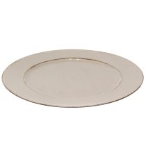 položky Dekoratívny tanier plastový dekoratívny plastový tanier sivo-hnedý Ø33cm