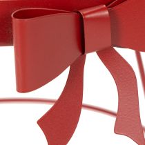 Článok Dekoratívny podnos na stojane s kovovou mašľou, 30 cm, 2-dielna sada