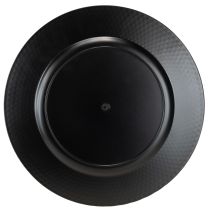 položky Ozdobný tanier okrúhly plastový dekoratívny tanier strieborný Ø33cm