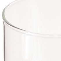 položky Dekoračná váza, váza na kvety, sklenená váza, bezfarebná Ø9cm V20cm